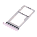Dual SIM Card Tray & Micro SD Card Slot Holder Container Replacement For Galaxy S8 S8+ Plus Pink