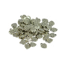 50 Tibetan Silver love and Beloved Heart Charms Pendants for Jewelry Making