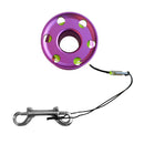Scuba Diving Aluminum Alloy Finger Reel Spool & 30m Line, Stainless Steel Dual End Bolt Snap - Ultralight, Compact & Durable