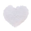 Heart Shape Stuffed Plush Throw Pillow Cushion For 1/3 Doll Toys White