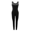 Women Ladies Sports Fitness Leggings Exercise Yoga Jumpsuit M Black