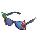 Hawaiian Tropical Coconut Tree Parrot Party Glasses Fancy Dress Accessory