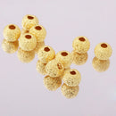 10Pcs 925 Gold Tone Lucky Loose Beads DIY Bracelet Jewelry Making Craft 5mm