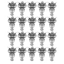20pcs Antique Silver Owl Animal Charms Pendants Connector Jewelry DIY