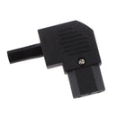 IEC C13 90 Degree Female 10A 250V Socket Plug Connector Adapter Electrical Outlet