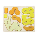 Educational Toy Building Blocks DIY Wooden Jigsaw Kids 3D Puzzle Cute Dog