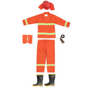 Firemaster Men Orange Work Coverall Fire Suit Boots for Small Firestation