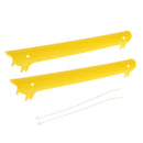 Rubber Bike Bicycle Chainstay Protectors Frame Chain Guard Nicks Scratches Preventor Yellow 220x22x25mm
