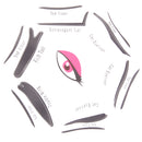 6 in 1 EYELINER Stencil Eye Shadow Guide Quick Smokey Cat Makeup Tool Beauty