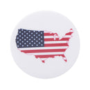 Novelty USA Map Button Badge American Map Pin-Back Badge Tinplate Badge 43mm