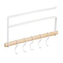 5 Hook Kitchen Under Shelf Cabinet Rack Mug Cup Holder Wardrobe Storage Hook, With 5 hooks , no punch, no need to paste
