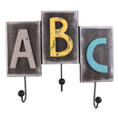 Creative ABC Wall Mounted Wooden Key Hook Clothes Holder Hanger Decor Gifts