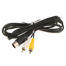 183cm AV RCA Composite Audio Video TV Adapter Cable Cord For Sega Genesis 1/MD 1 Game Controller
