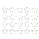 Pack of 20PCS Alloy Star Shape Findings For Jewelry Necklace Earrings Making DIY Craft Supplies White K