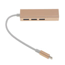 USB-C USB 3.1 Type C to RJ45 Lan Adapter HUB For Macbook PC Laptop Gold