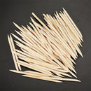 100Pcs Orange Wood Cuticle Pusher Remover Disposable Manicure and Pedicure Tool for Fingernails and Toenails