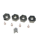 1/10 RC Vehicle Upgarde Part Wheel Hex Hub Adapter 12x5mm for HSP HPI - Gray