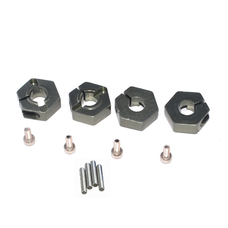 1/10 RC Vehicle Upgarde Part Wheel Hex Hub Adapter 12x5mm for HSP HPI - Gray