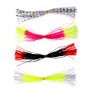 4 Bundles 12.5cm Length Fly Tying Rubber Threads Skirts Silicone Straps