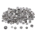 150Pcs 10/5mm Metal Flower Spacer Bead Caps Fashion Jewelry Findings Crafts