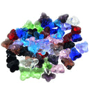 25 Piece Butterfly Shape Artificial Crystal Pendant Charms for Jewelry Making 14mm