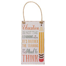 Home Wood Pencil Letters Printed Hanging Wall Signs Plaque