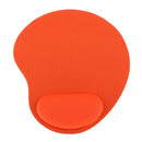Mouse Pad with Gel Rest Wrist Support Mat Gaming for PC Laptop Orange