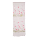Generic lily Flower Pattern Voile Tulle Door Window Curtains Sheer Panel Drapes Pink