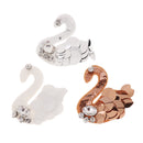 3 Pieces/set Sequins Crystal Swan Patches Embroidered Applique Embellishment Sewing on Clothes Craft