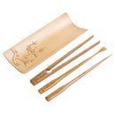 4 Piece Bamboo Matcha Tea Scoop Spoon Chinese Gongfu Tea Ceremony Tools