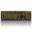 Keycaps Set for Mechanical Keyboard Gaming Keyboard Keycaps 104 keys Black