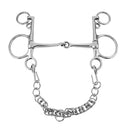 5 Inches Horse Bit Snaffle With Curb Chain and Curb Hooks -Durable and Rustless