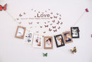 10x Paper Photo Picture Frame Wall Hanging Album 6 Inch With Rope Clips