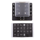 1 In 8 Out Car Boat Automotive Mini/MIRCO2 Blade Fuse Block Holder Panel