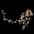 Bride Wedding Vine Headband Pearl Hairband Bridal Hair Accessory for Women