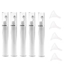 5 Pieces 15ML Protable Steel Roller Eye Cream Liquid Essential Oil Bottles Refillable Vials with 5pcs Funnels Set