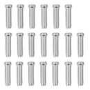 Pack of 20 Mountain Bike Brake Derailleur Shifter Cable End Cap Tips Crimp Silver
