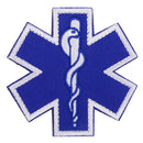 Blue International Rescue Mark Shape Patch Applique Sew On Outdoor Backpack 70mm