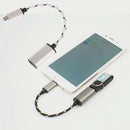 Micro USB Male to USB Female On-The-GO Host Cable Adapter for Samsung Galaxy Silver