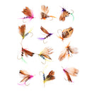 12 Pcs Dry Trout Fly Fishing Flies Topwater Fishing Lures Hooks
