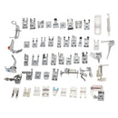52 Pieces Domestic Sewing Machine Braiding Blind Stitch Darning Foot Presser Feet Kit Set for Brother Singer Janome