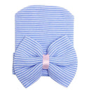 Newborn Baby Infant Toddler Beanie Hat Cap Headwear Head Decor Hair Accessory Blue Stripe