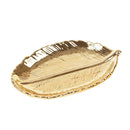 Pineapple Gold Plated Fruit Bowl Dish Food Tray Bowl Jewelry Case 3kg Leaf