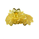 10Pcs Gold Alloy 3D Lotus Blank Mesh DIY Jewelry Findings Beads Spacer Beading Base Setting Charm Jewelry Making
