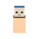 USB3.1 Type C Female to Type A USB 3.0 Male F/M Converter Connector Adapter Gold