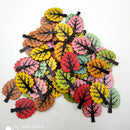 50 Pieces Vintage Wood Buttons 2-hole Tree Buttons for DIY Sewing Scrapbooking