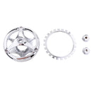 Round Horn Cover Kit Chrome For Yamaha V-Star Vstar 650 1100 Classic Silver