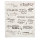 Transparent Silicone Rubber Clear Stamp for Scrapbooking Embossing DIY Decoration- Memory Pattern