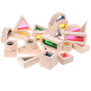 Wooden Rainbow Blocks Stacking Blocks Early Educational Toy for Kids Toddler