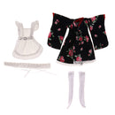 Japanese Kimono White Apron Stockings Set for 1/6 BJD SD BB Girl LUTS Dolls